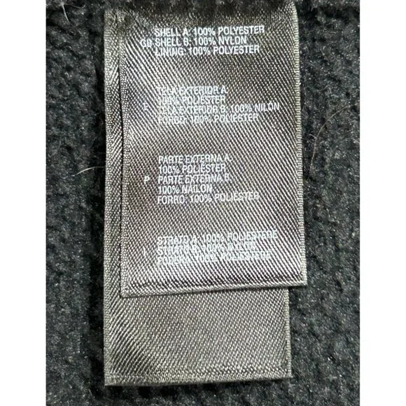 The North Face Men's Black Grey Salinas Mixed Media Jacket Fleece Size XXL 3037 - Picture 7 of 9